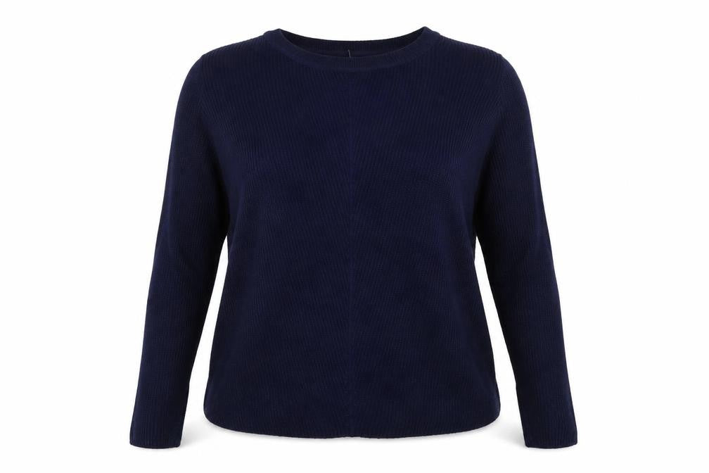 Topshop Womens Blue   Pullover Jumper Size 10  - BACK SPLIT