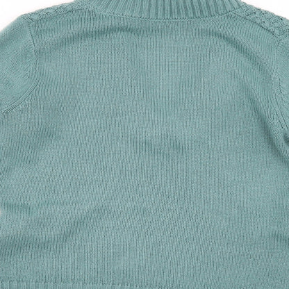 Bonmarché Womens Green Pullover Jumper Size S
