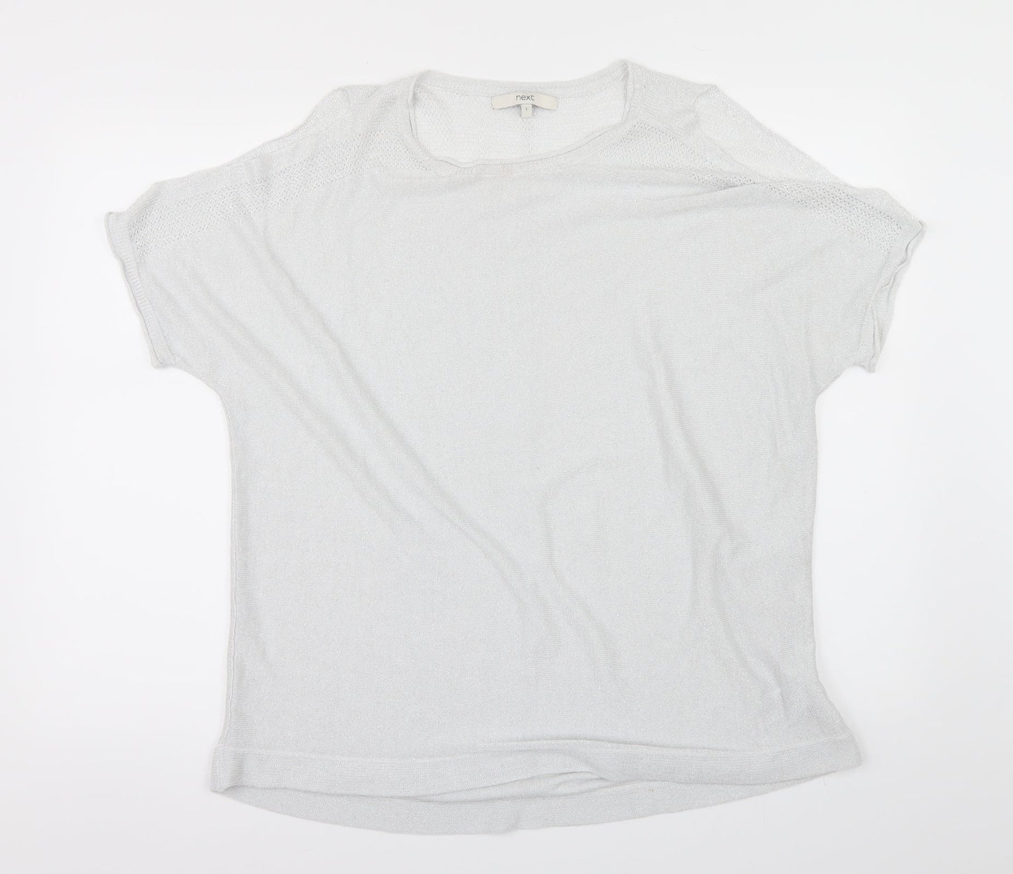 NEXT Womens Silver   Basic  Size L  - cold shouder