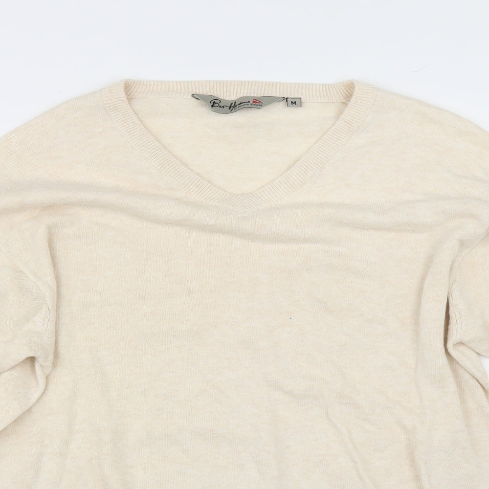 bas harbour Mens Ivory   Pullover Jumper Size M