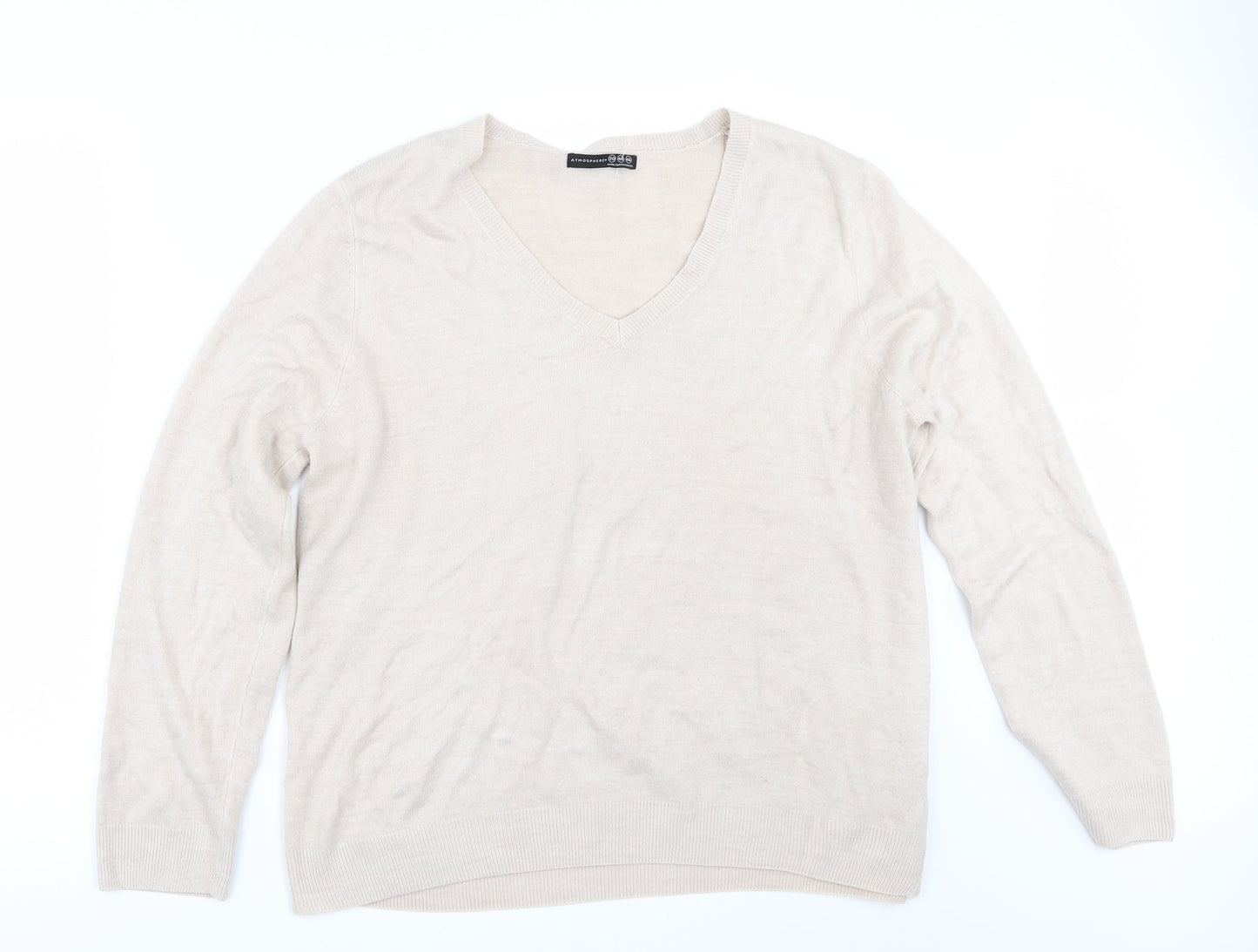Primark Womens Beige   Pullover Jumper Size 20