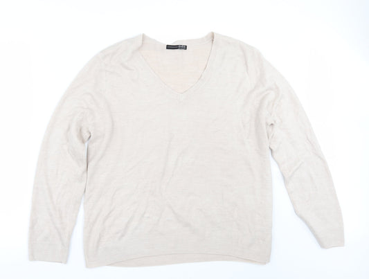 Primark Womens Beige   Pullover Jumper Size 20