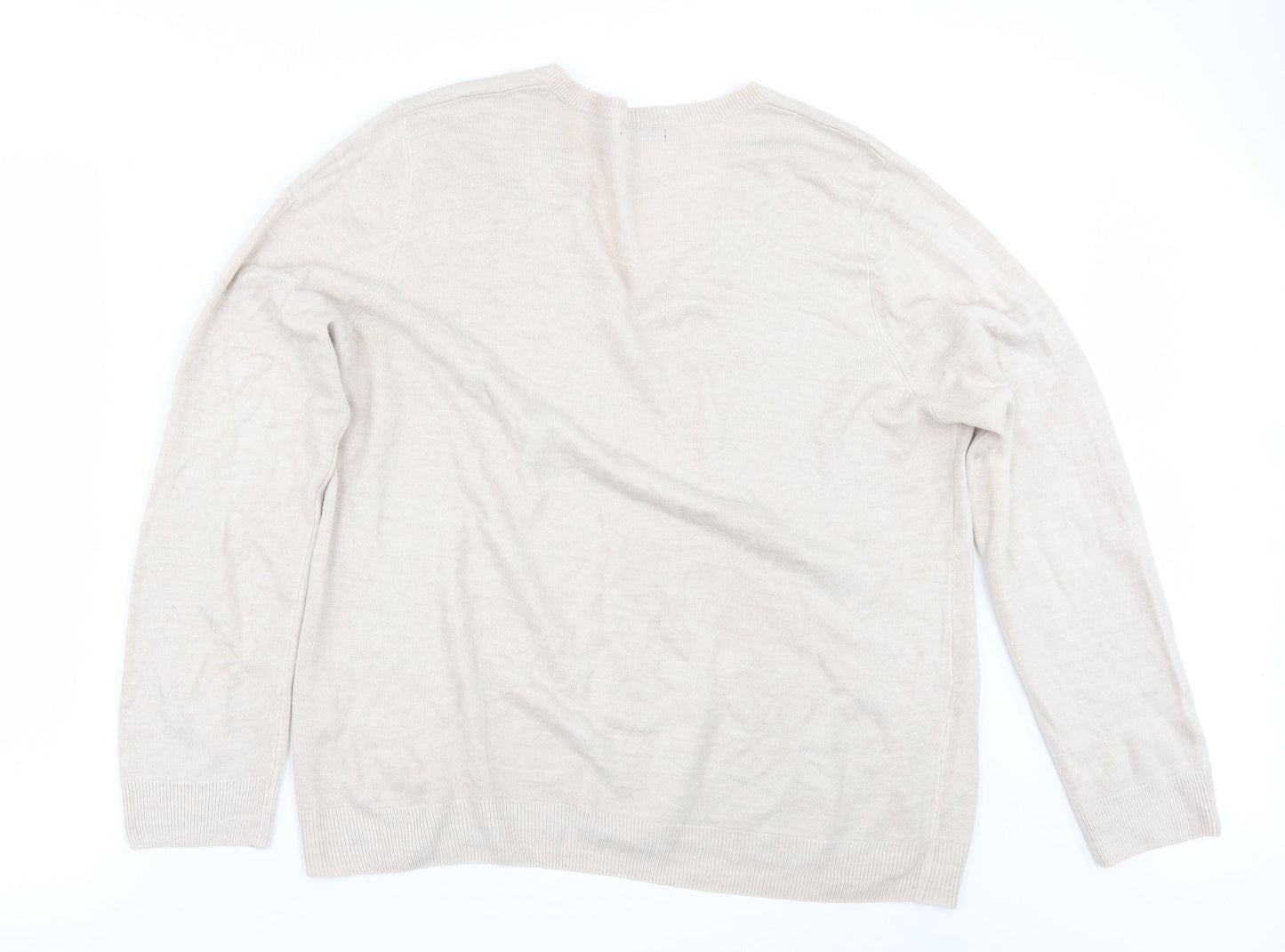 Primark Womens Beige   Pullover Jumper Size 20