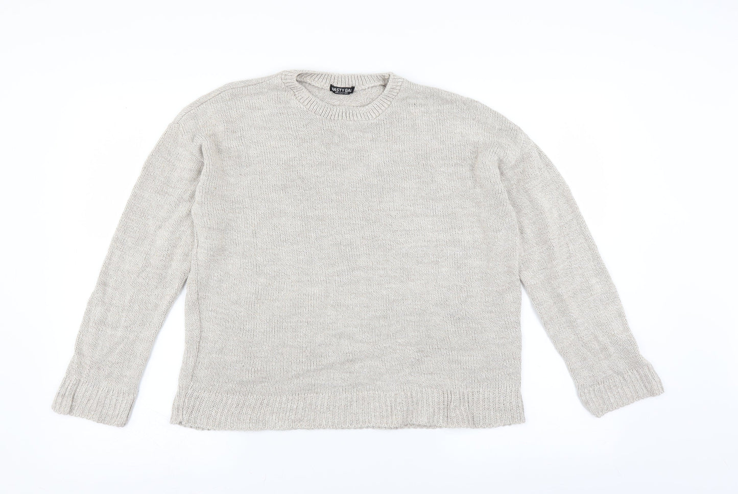 Nasty Gal Womens Beige   Pullover Jumper Size 10
