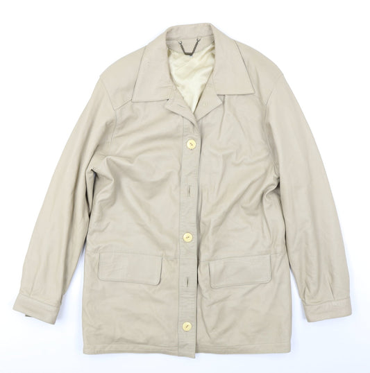 EFE Womens Beige   Overcoat Coat Size 12