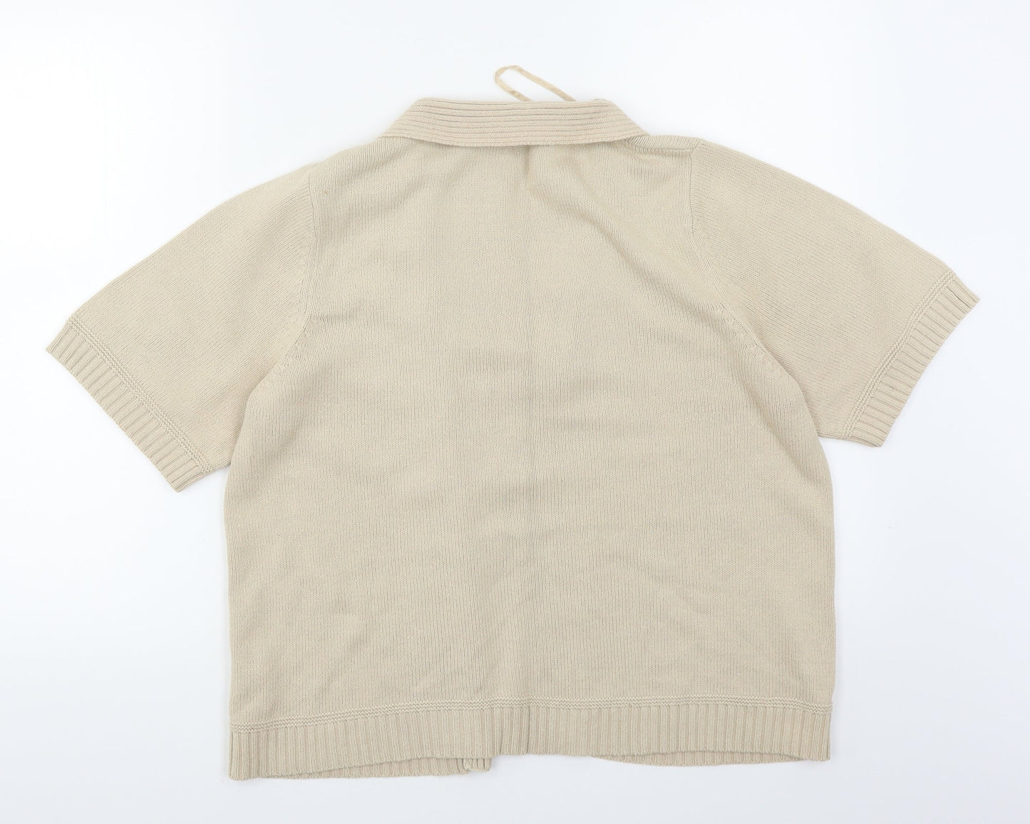 Authentic Womens Beige   Cardigan Jumper Size 18
