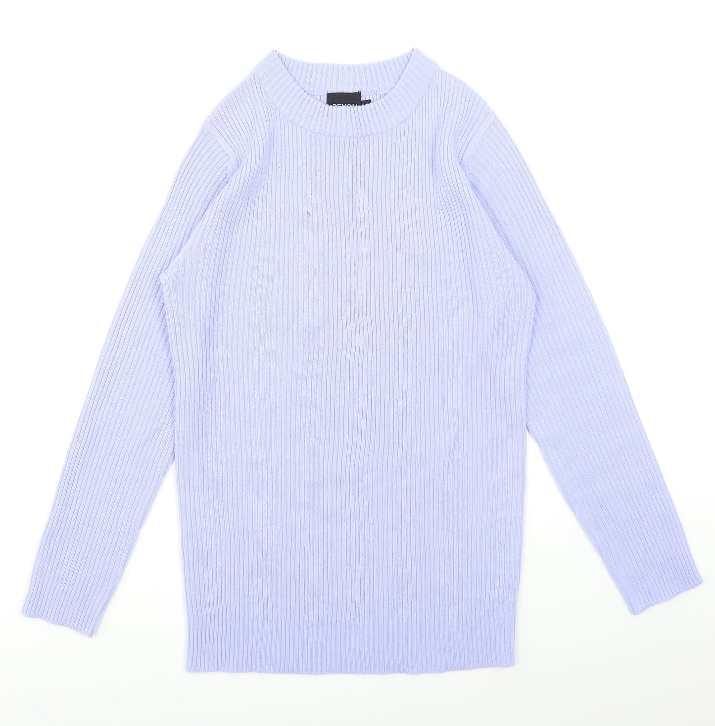 Be You Womens Blue   Pullover Jumper Size 8  - Ribbed