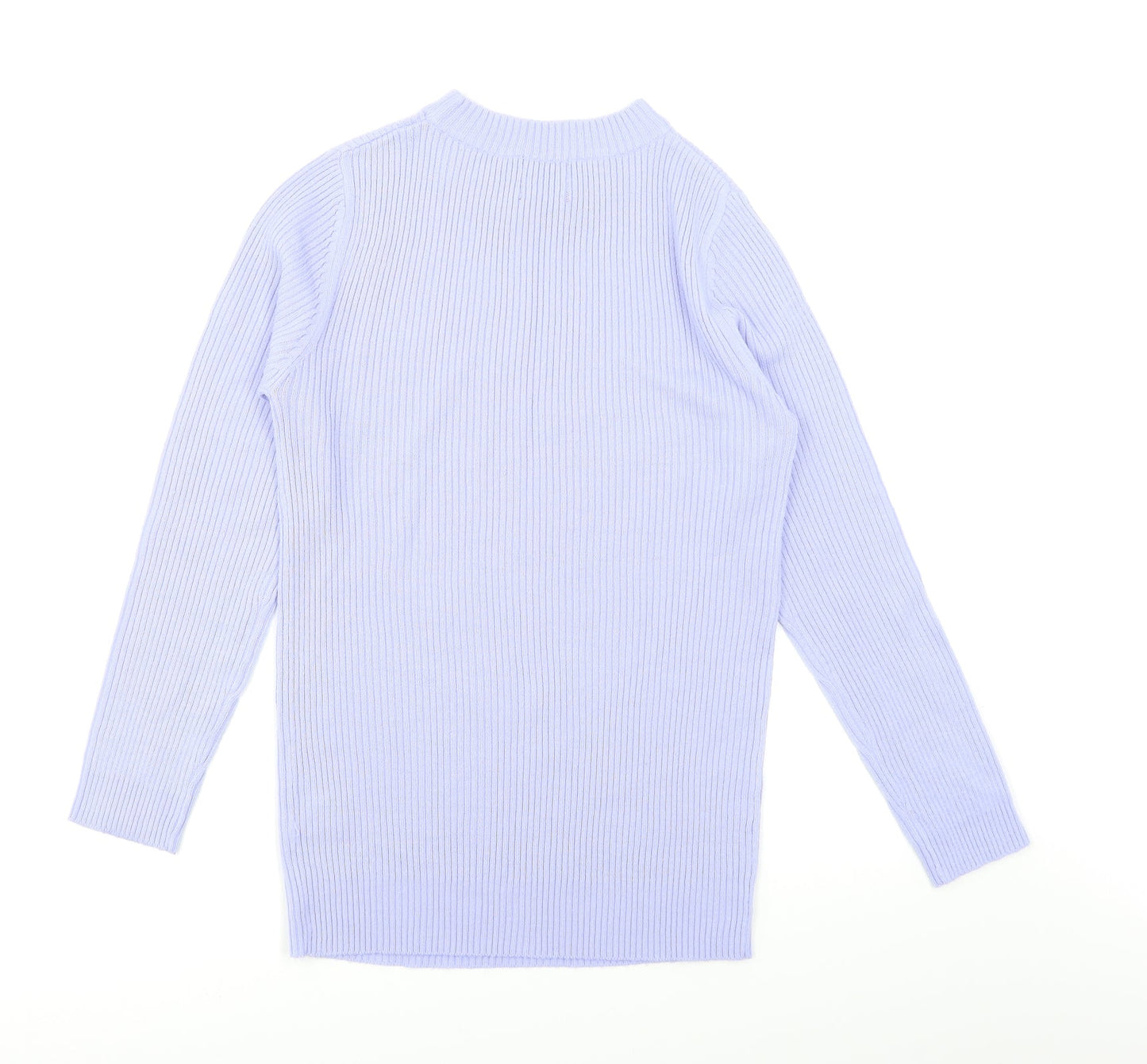 Be You Womens Blue   Pullover Jumper Size 8  - Ribbed