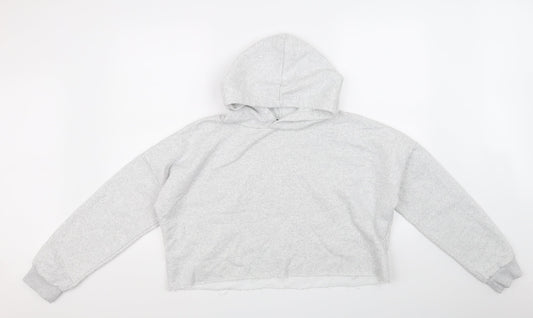 PRETTYLITTLETHING Womens Grey   Pullover Hoodie Size S