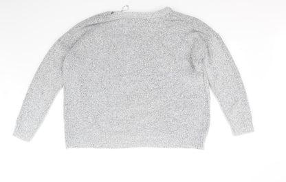 Peacocks Womens Grey   Pullover Jumper Size L