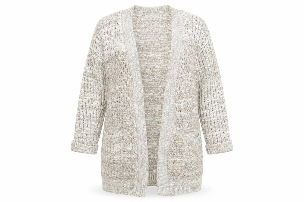 Glimpse Womens Beige   Cardigan Jumper Size L