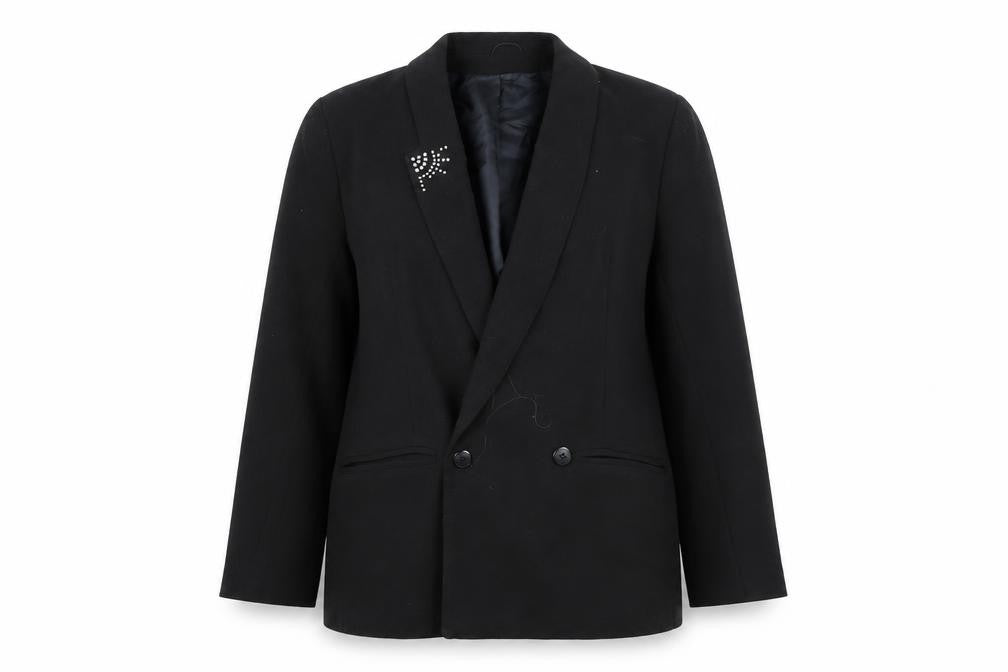 Preworn  Womens Black   Jacket Blazer Size 12