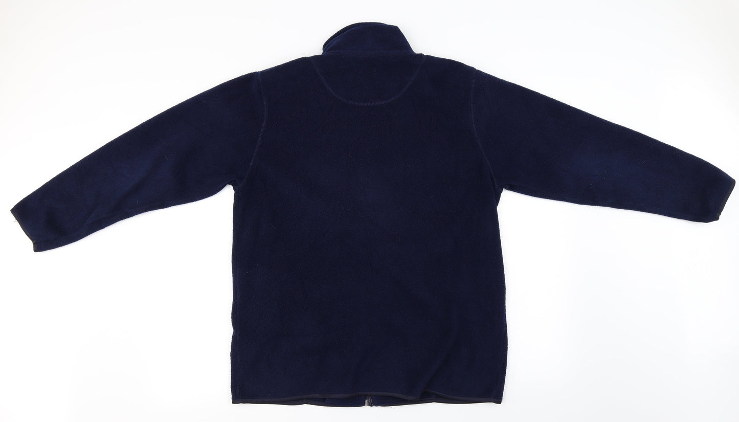 Debbie Morgan  Womens Blue   Full Zip Jumper Size M