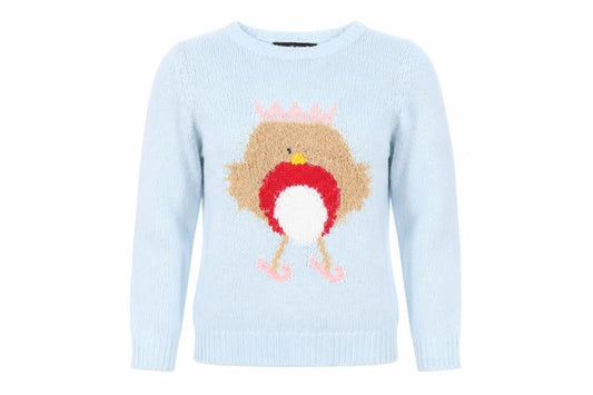 Dorothy Perkins  Womens Blue   Pullover Jumper Size 6  - Bird pattern