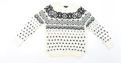 Preloved FOREVER 21  Womens Ivory   Pullover Jumper Size S - Front