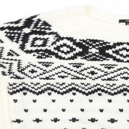 Preloved FOREVER 21  Womens Ivory   Pullover Jumper Size S - Detail