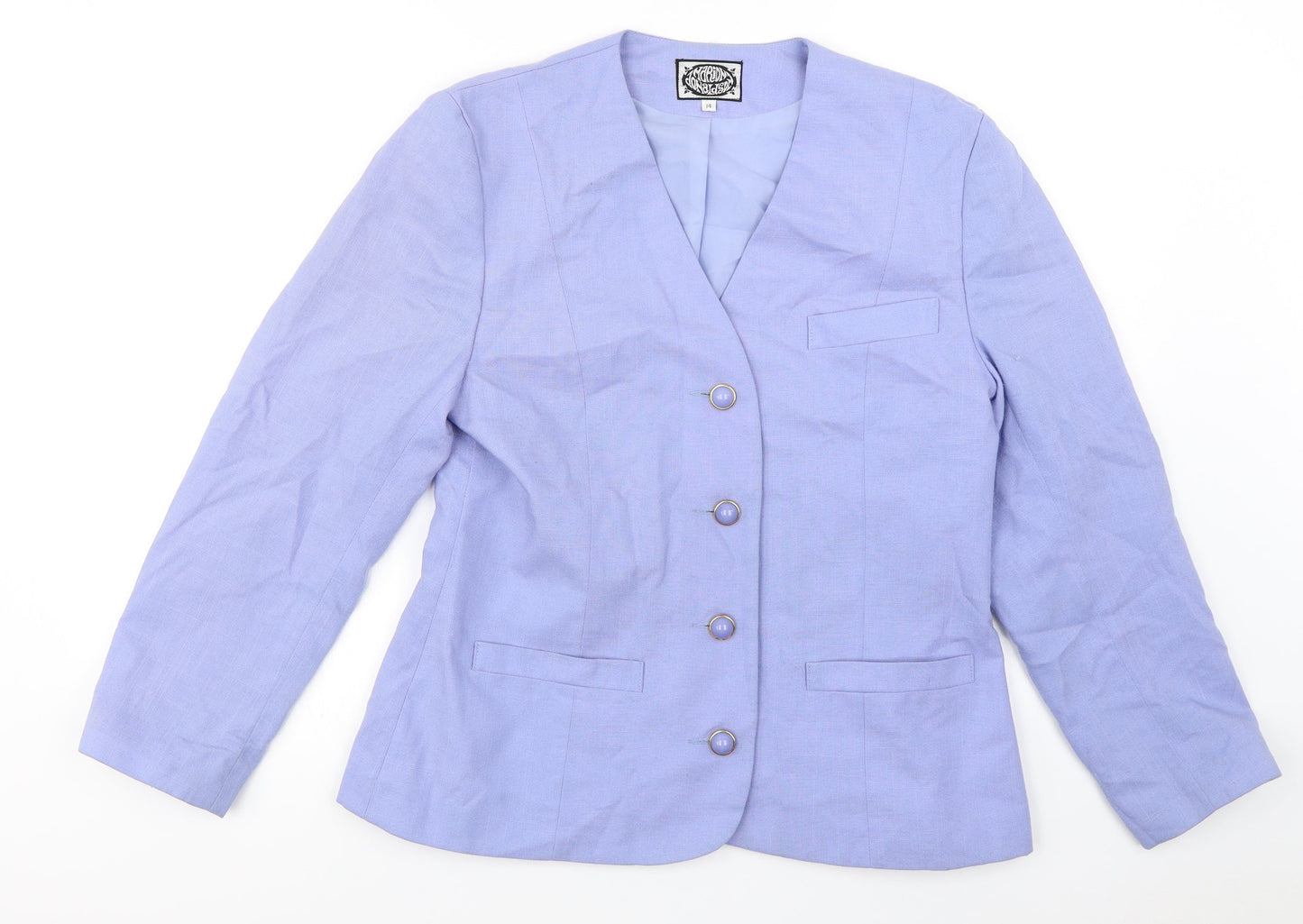 Preworn  Womens Purple   Jacket Coat Size 12