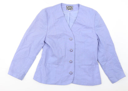 Preworn  Womens Purple   Jacket Coat Size 12