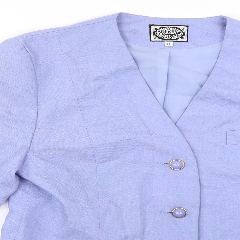 Preworn  Womens Purple   Jacket Coat Size 12