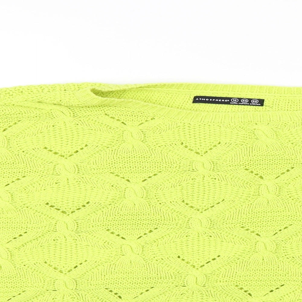 Atmosphere  Womens Yellow   Pullover Jumper Size 16