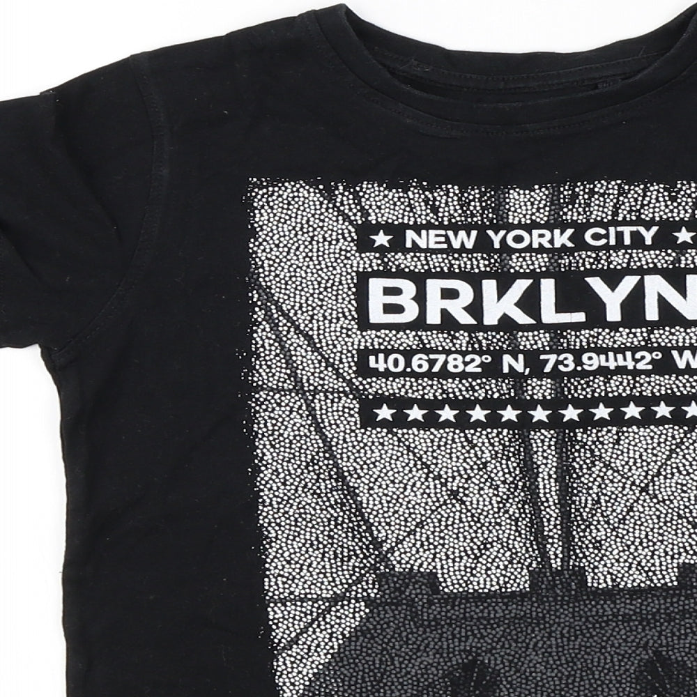 NEXT Boys Black   Basic T-Shirt Size 9 Years