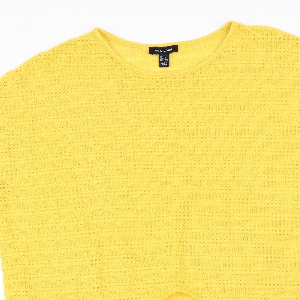 New Look  Womens Yellow   Pullover Jumper Size L