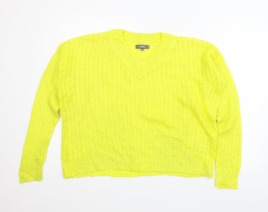 Style Womens Yellow   Pullover Jumper Size 12