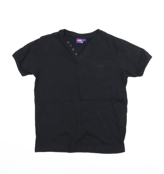 Lee Cooper Boys Black   Basic T-Shirt Size 11-12 Years