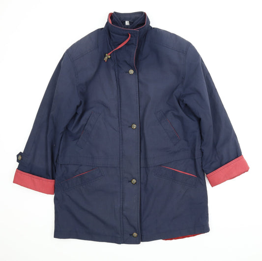 Preworn Womens Blue   Parka Coat Size 14