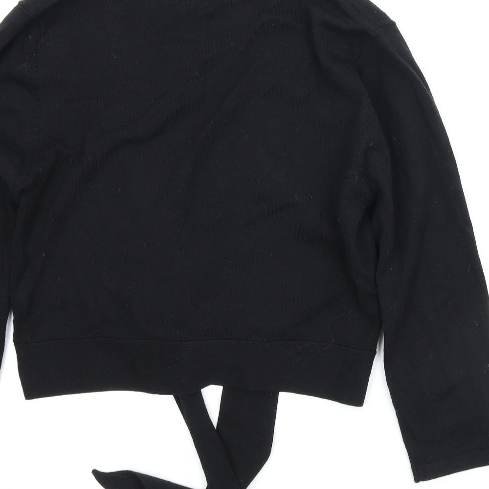Basix Womens Black   Cardigan Jumper Size 10