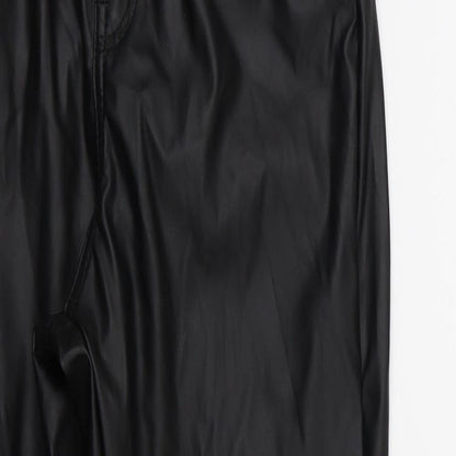 PRETTYLITTLETHING Womens Black   Trousers  Size 8 L28 in