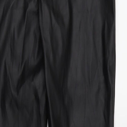 PRETTYLITTLETHING Womens Black   Trousers  Size 8 L28 in
