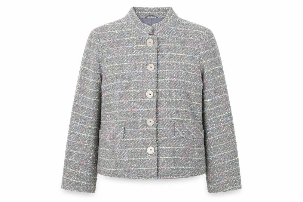 UNDER WRAPS Womens Multicoloured Geometric  Jacket  Size 16  - pocket details on front