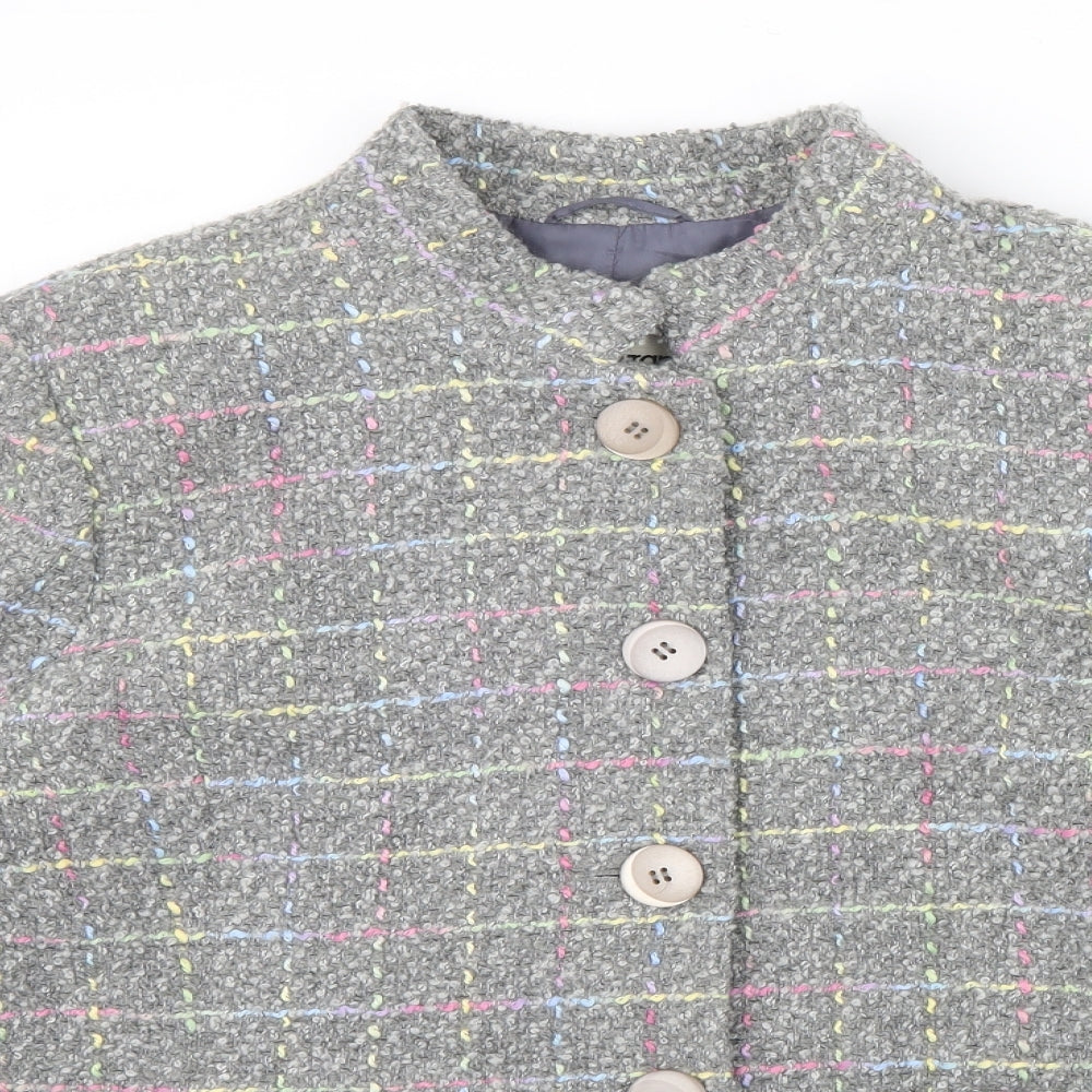 UNDER WRAPS Womens Multicoloured Geometric  Jacket  Size 16  - pocket details on front