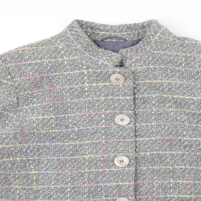 UNDER WRAPS Womens Multicoloured Geometric  Jacket  Size 16  - pocket details on front