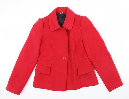 M&S Womens Purple   Jacket  Size 10  - tailored jacket one button missing
