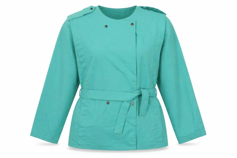 Roma Womens Green   Jacket  Size 12  - Belt attached