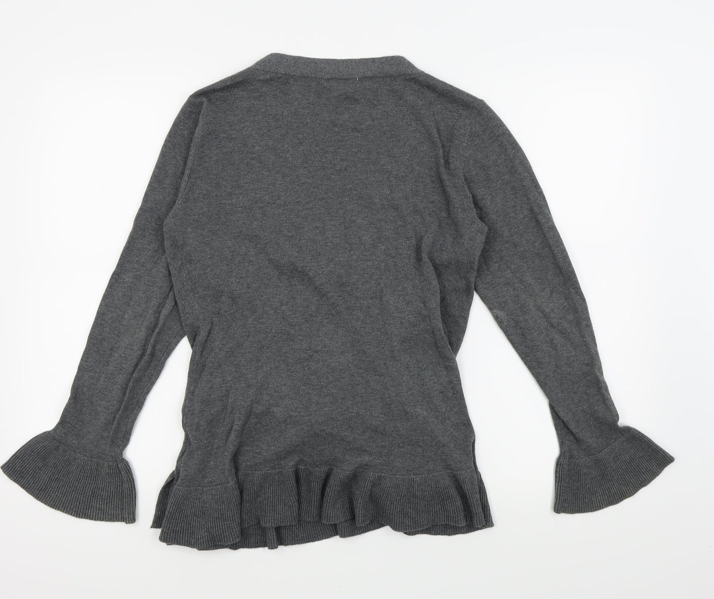 JoJo Maman Bébé Womens Grey   Wrap T-Shirt Size S