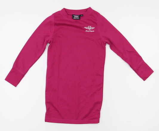 snow wear Girls Pink   Basic T-Shirt Size 3-4 Years