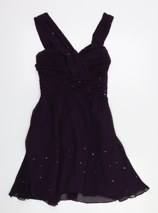 Pixie Lott Womens Purple   Fit & Flare  Size 6