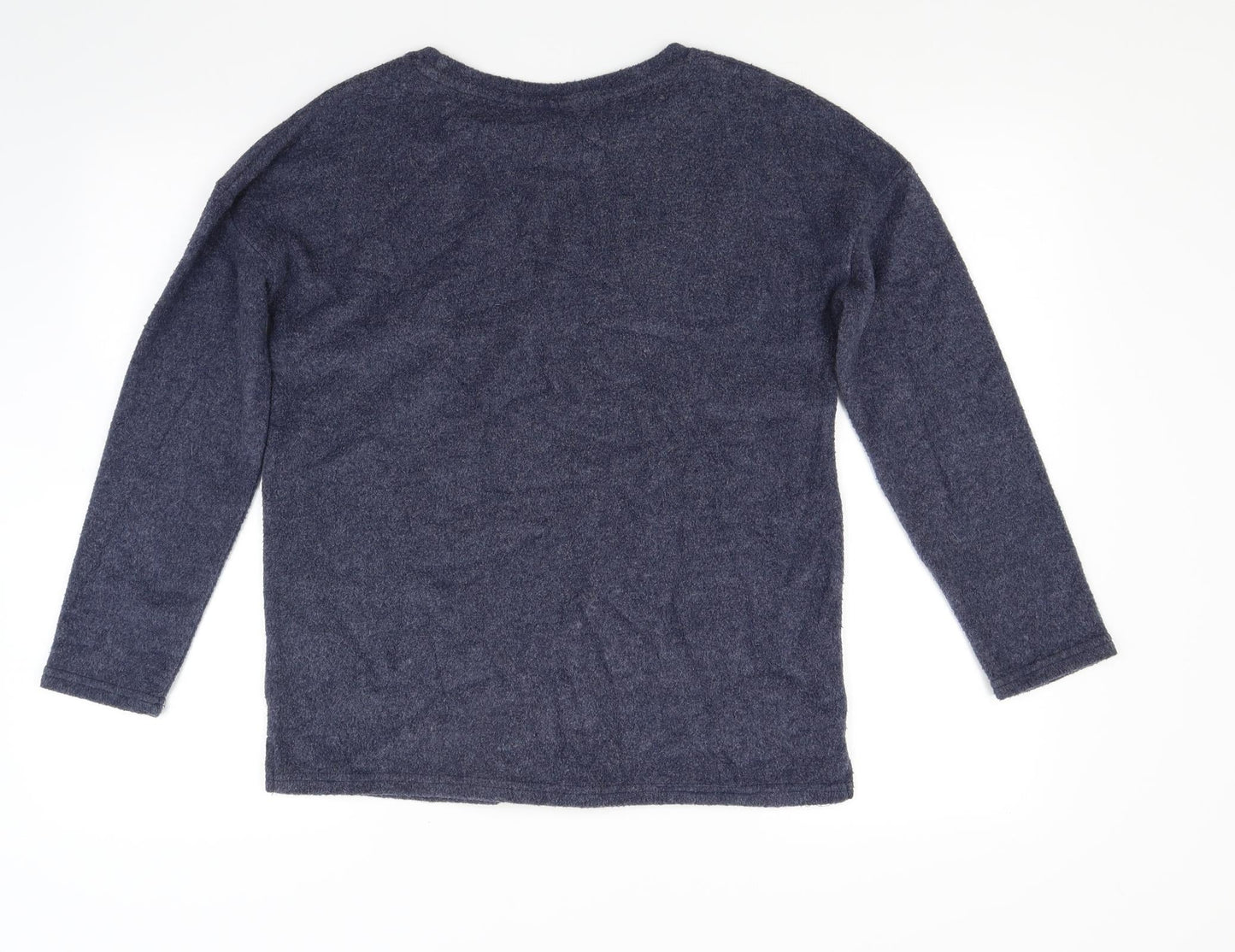 nut meg Womens Blue  Fleece Pullover Jumper Size 8