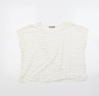 Preloved Primark Womens White   Basic T-Shirt Size 16 - Front