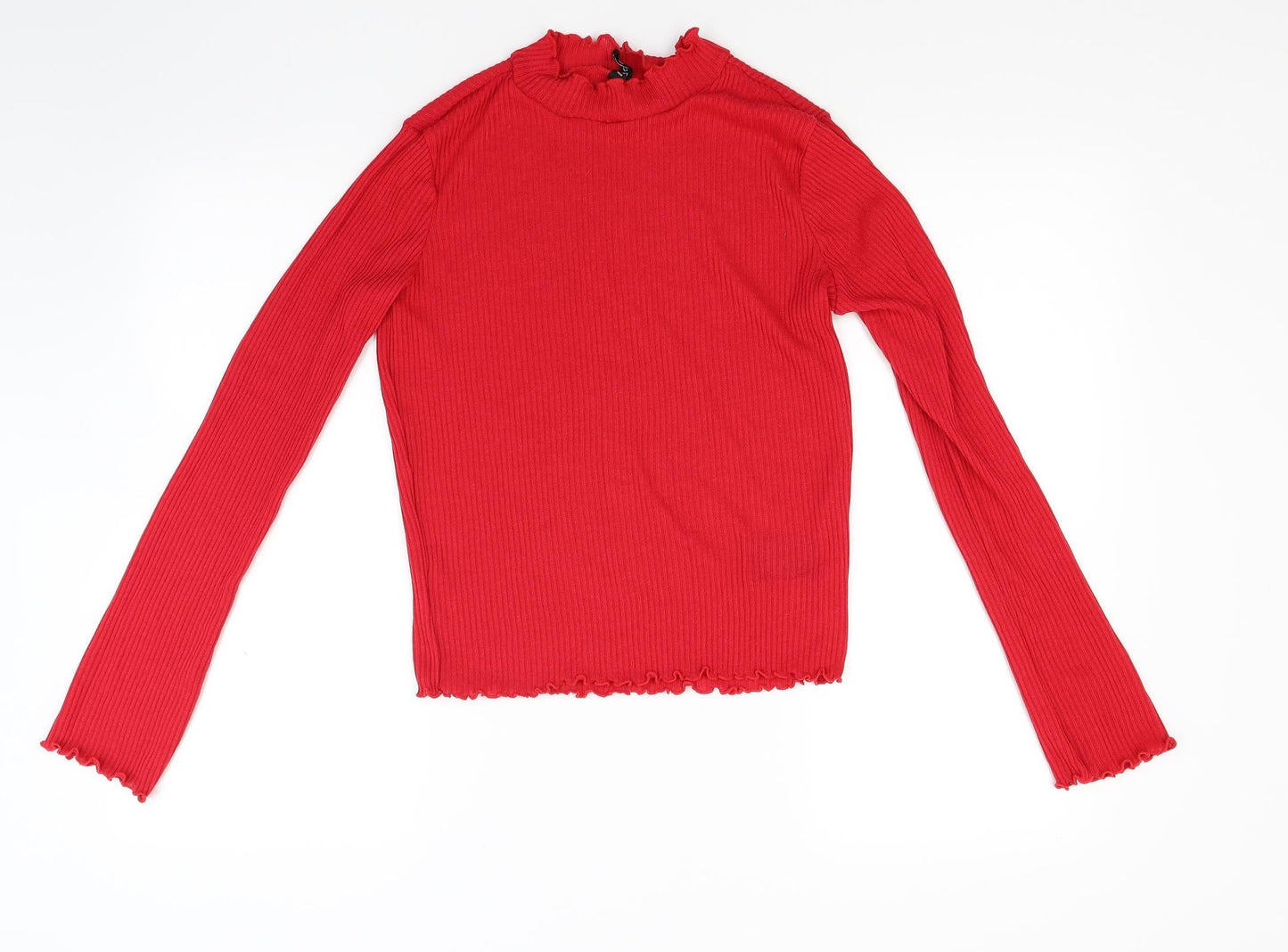Divided Womens Red  Knit Pullover Jumper Size M