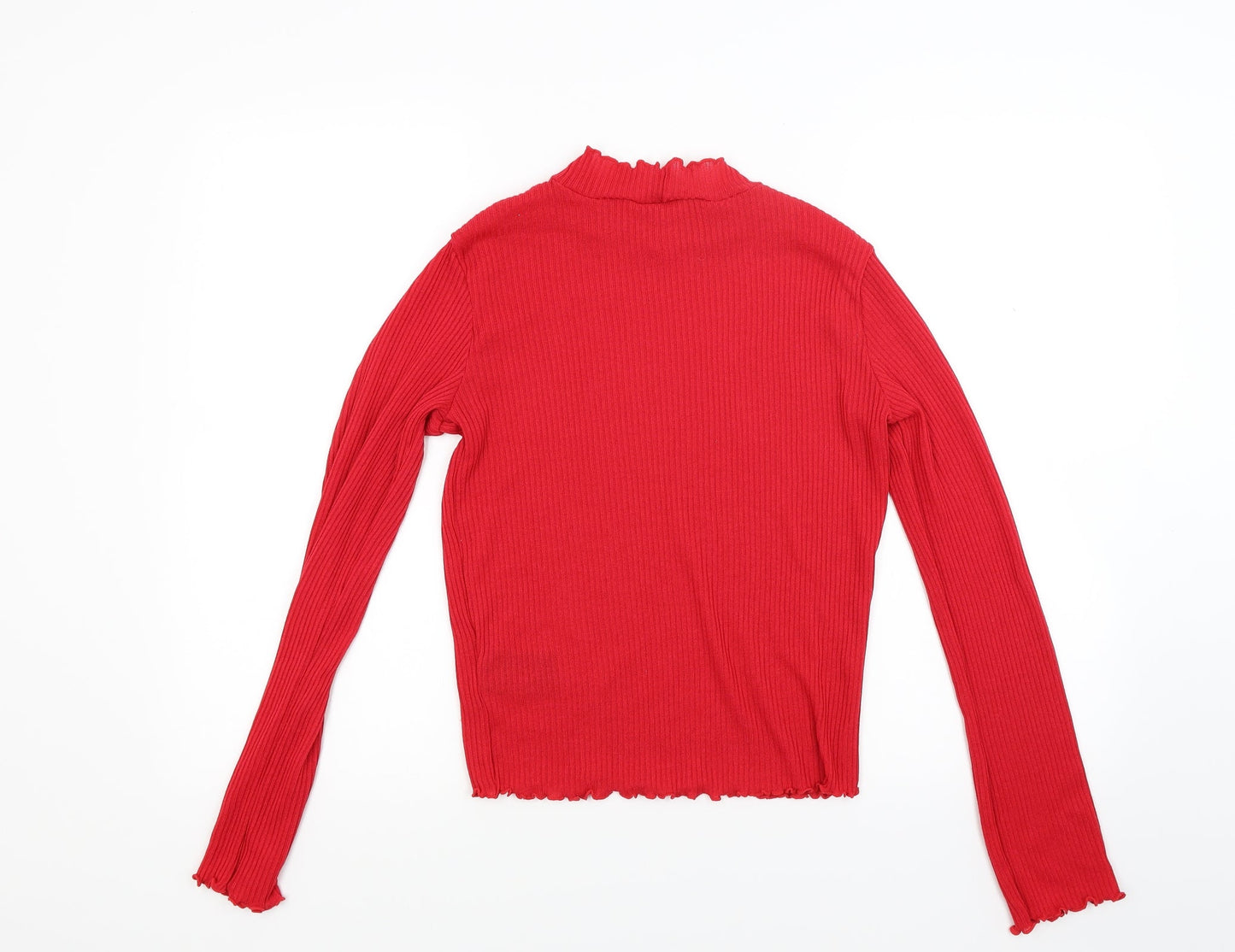 Divided Womens Red  Knit Pullover Jumper Size M
