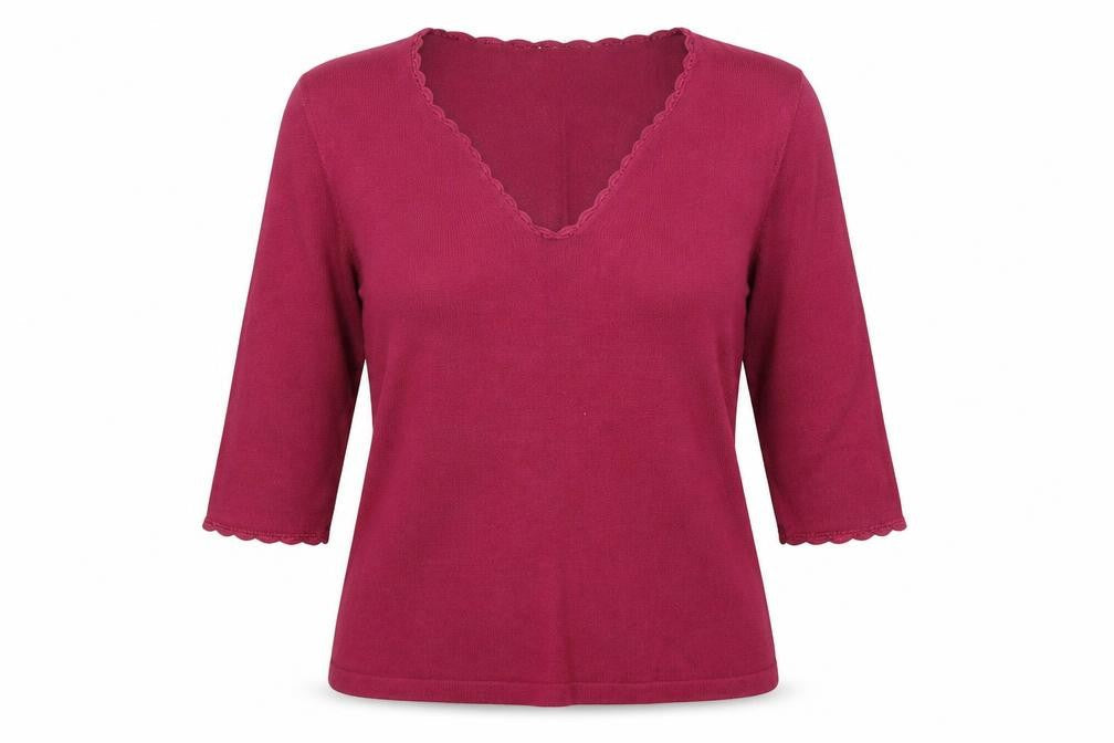 BHS Womens Red  Knit Pullover Jumper Size 16