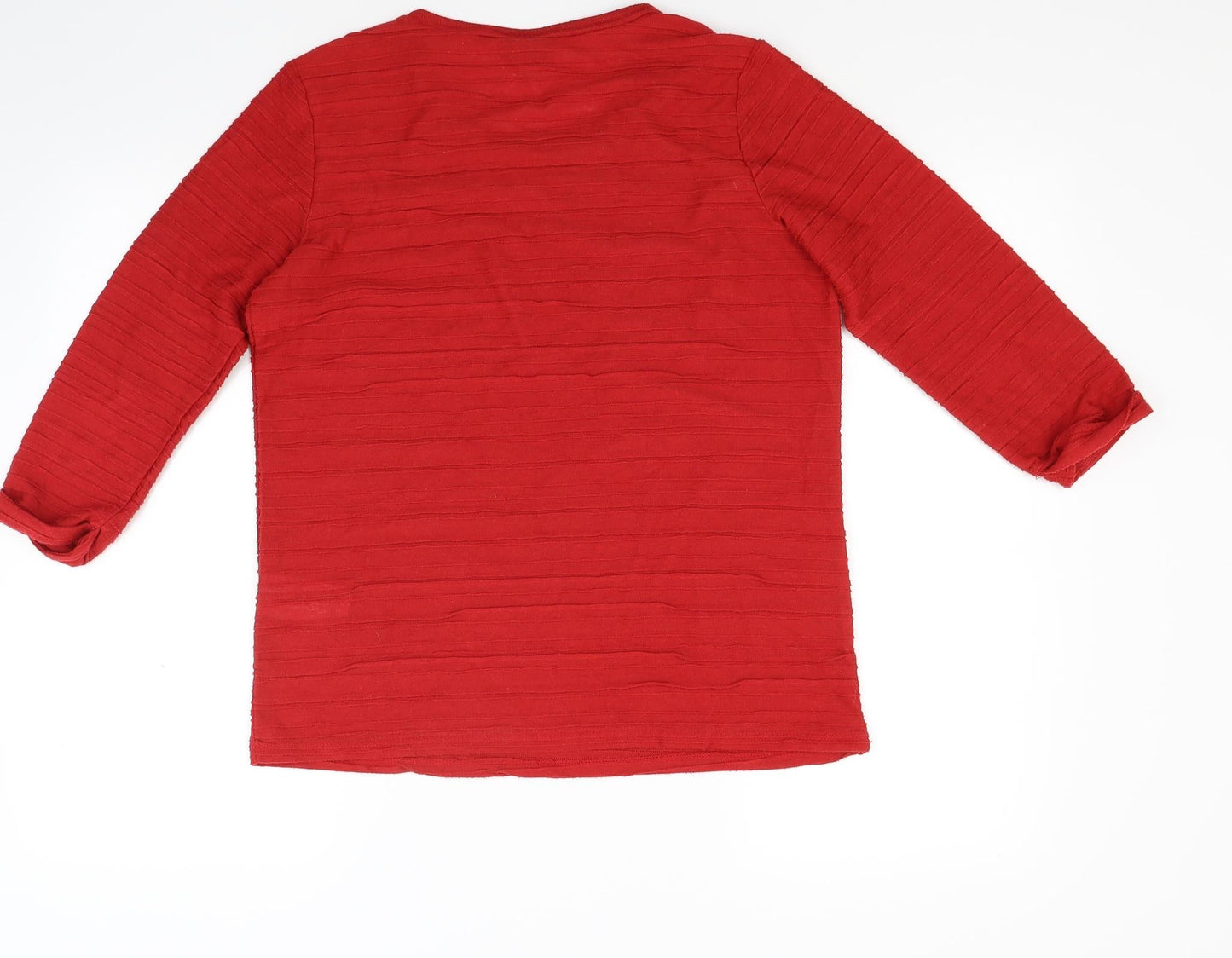Laura Torelli Womens Red  Knit Pullover Jumper Size S
