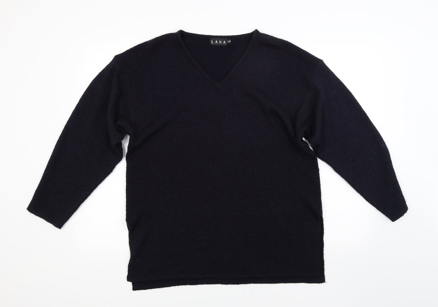 Lana Womens Blue  Knit Pullover Jumper Size L