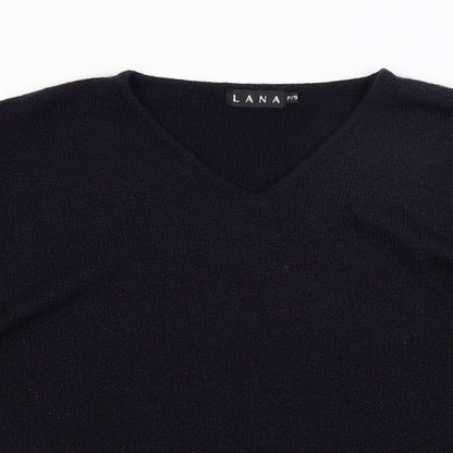 Lana Womens Blue  Knit Pullover Jumper Size L