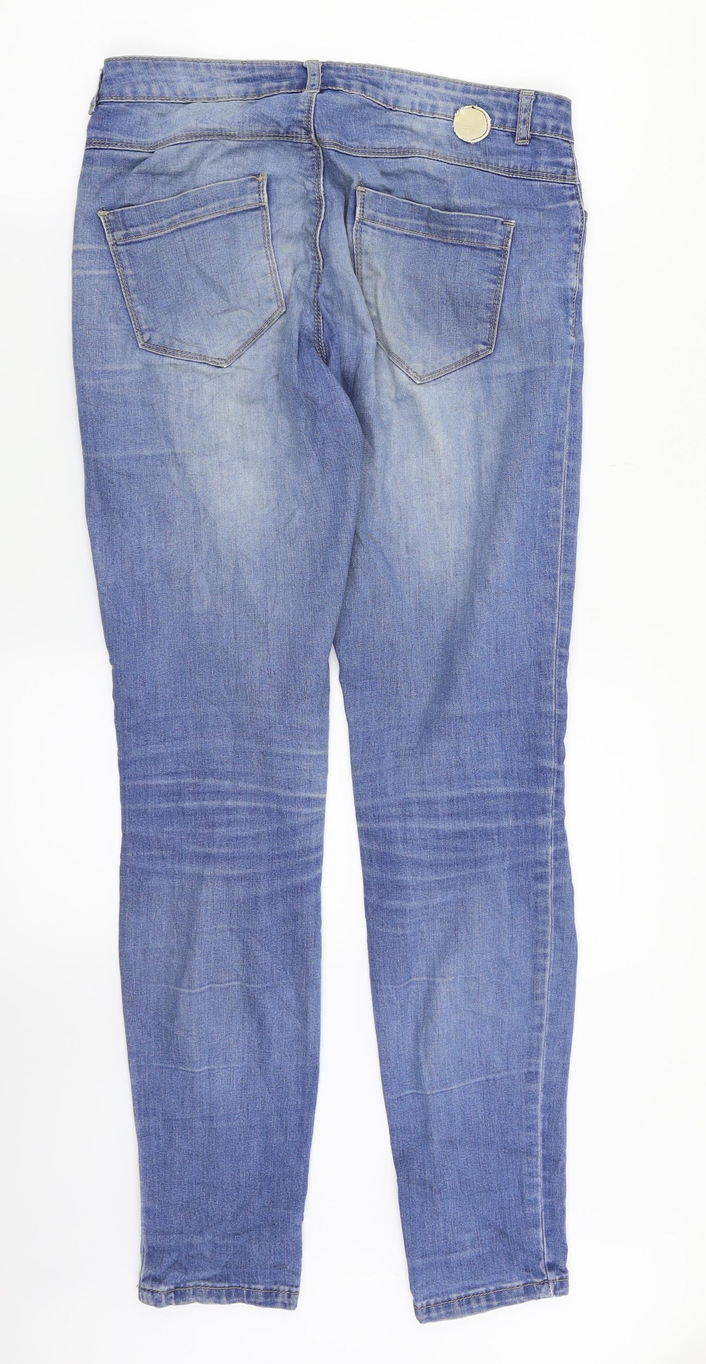 House Womens Blue  Denim Skinny Jeans Size 8 L30 in