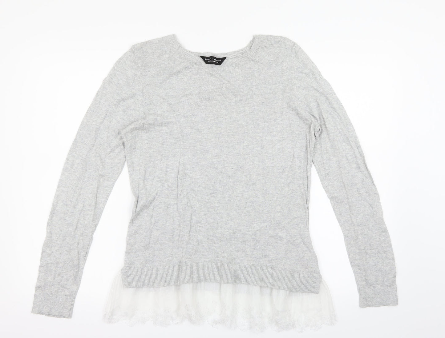 Dorothy Perkins Womens Grey   Pullover Jumper Size 12